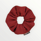 BORDEAUX RED WAFFLE GRAND SCRUNCHIE