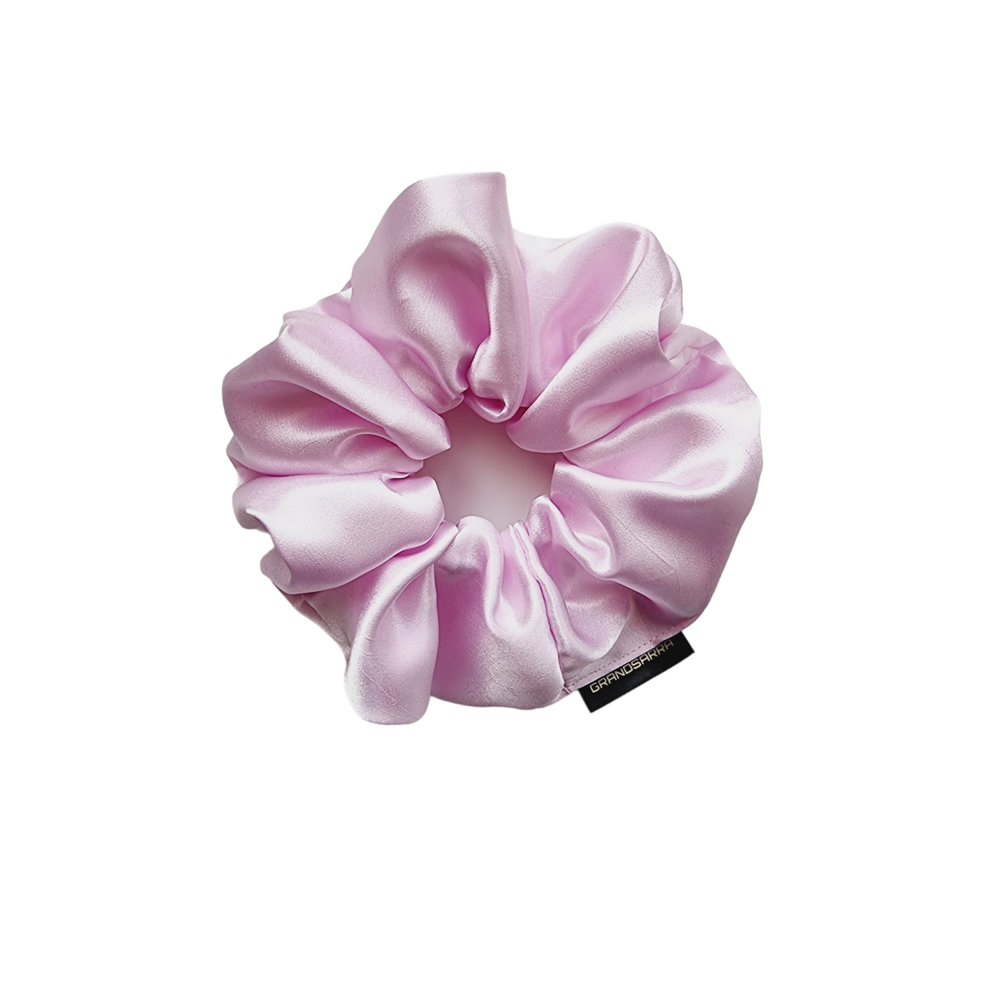 PINK LACE SOFT SATIN GRAND SCRUNCHIE