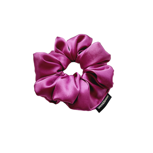 PURPLE SOFT SATIN GRAND SCRUNCHIE