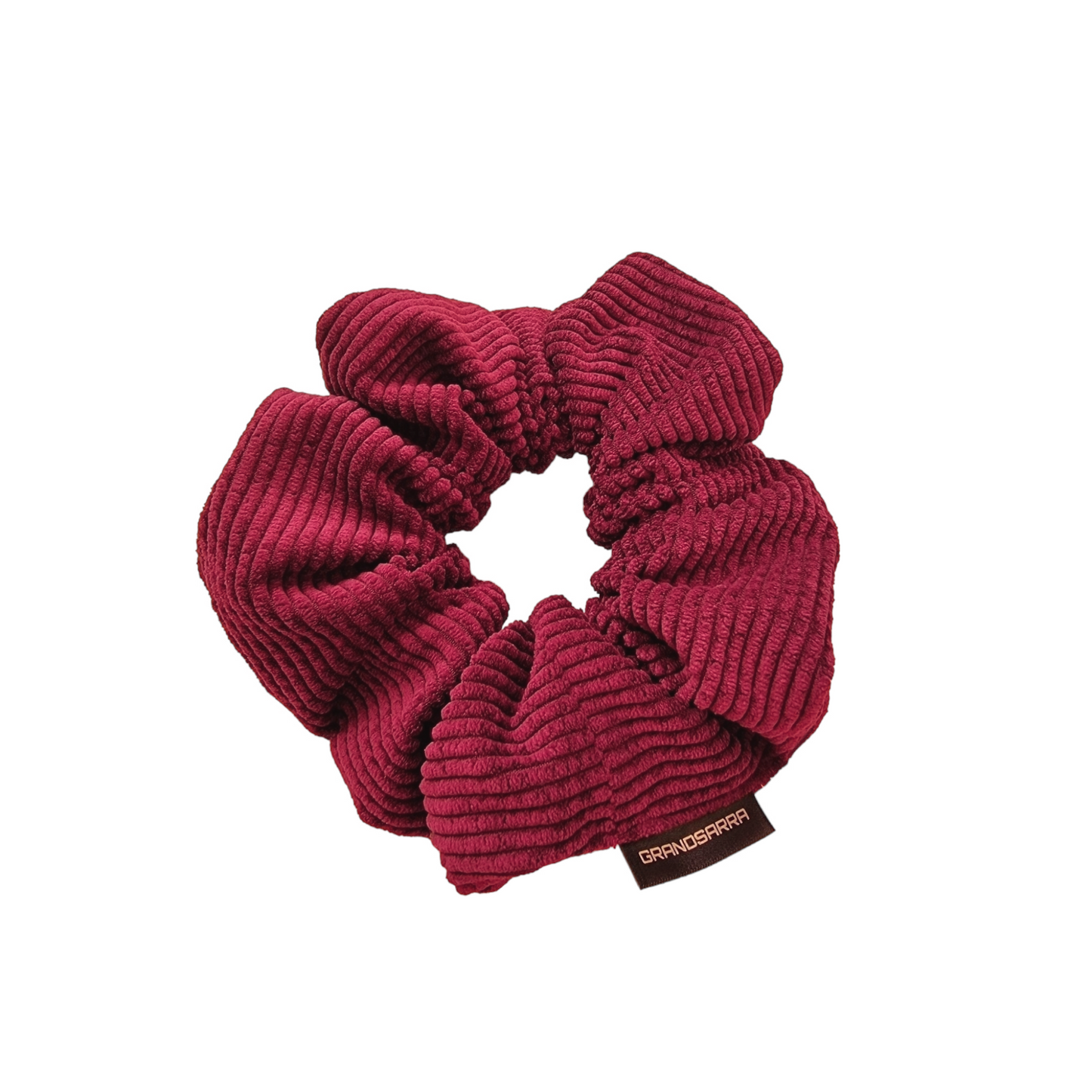 BORDEAUX CORDUROY GRAND SCRUNCHIE