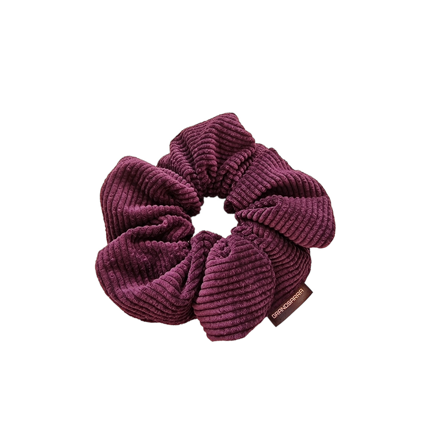 DARK PURPLE CORDUROY GRAND SCRUNCHIE